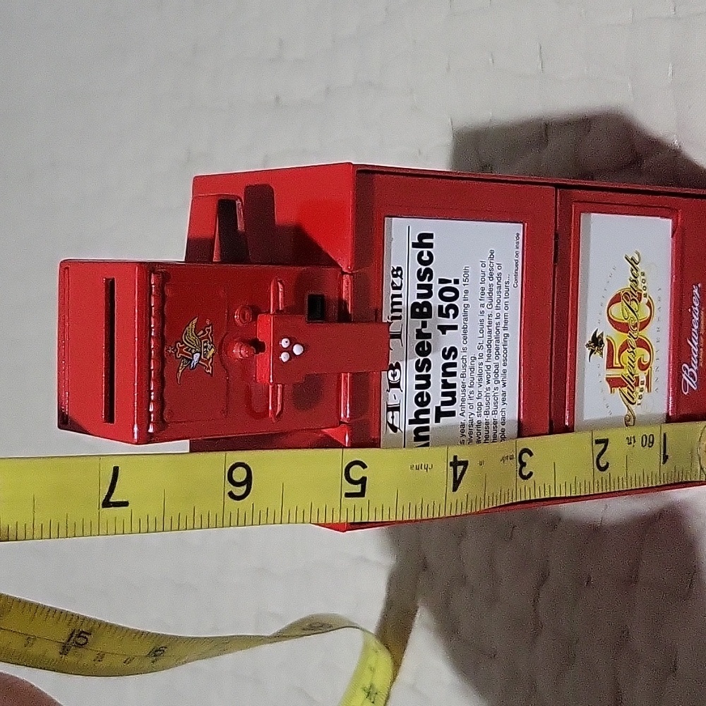 Liberty Classics Anheuser- Bush‎ Budweiser 150th Anniversary Coin Bank - Picture 9 of 11